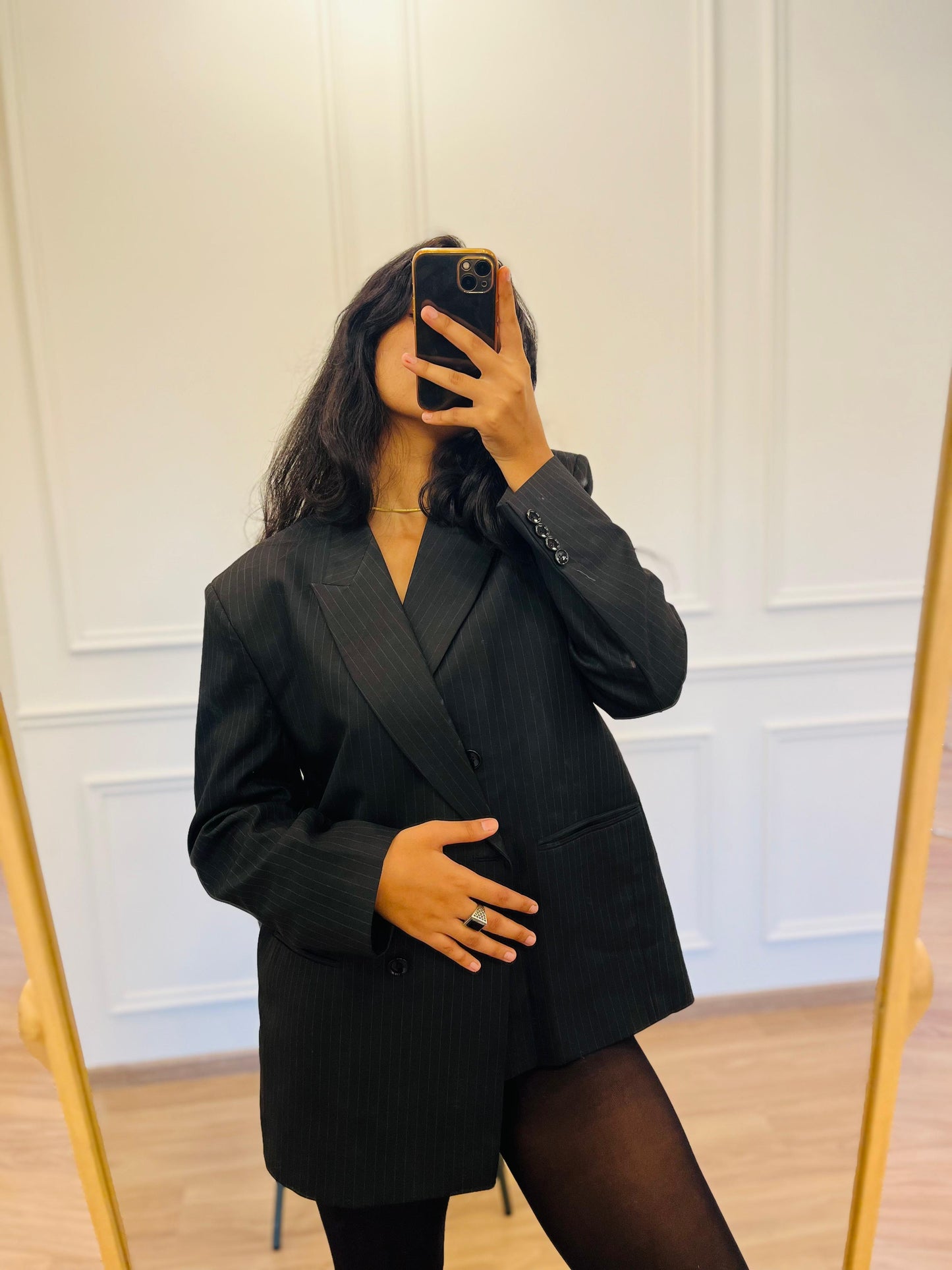 Berenice Power Blazer- Midnight Black