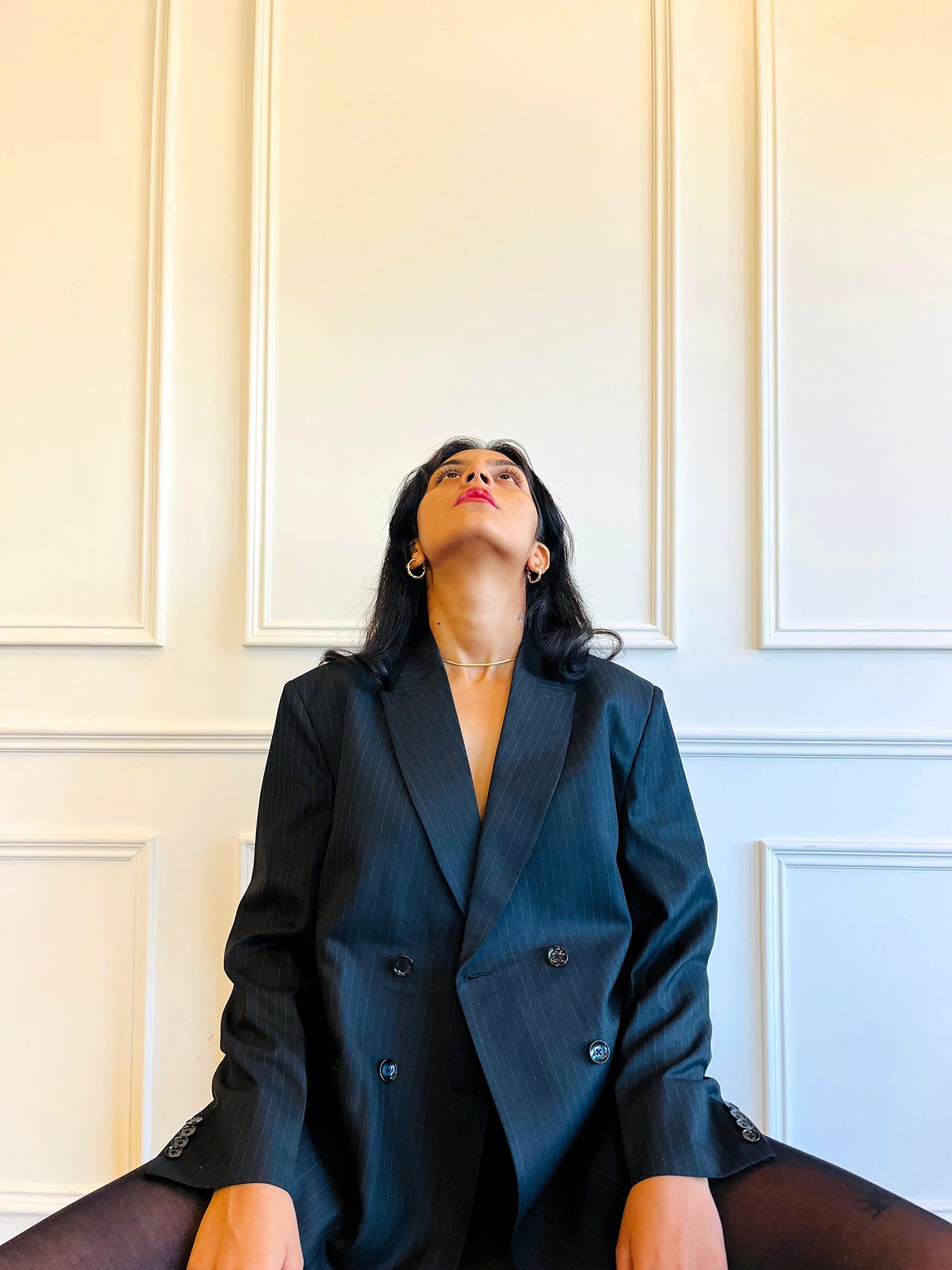 Berenice Power Blazer- Midnight Black