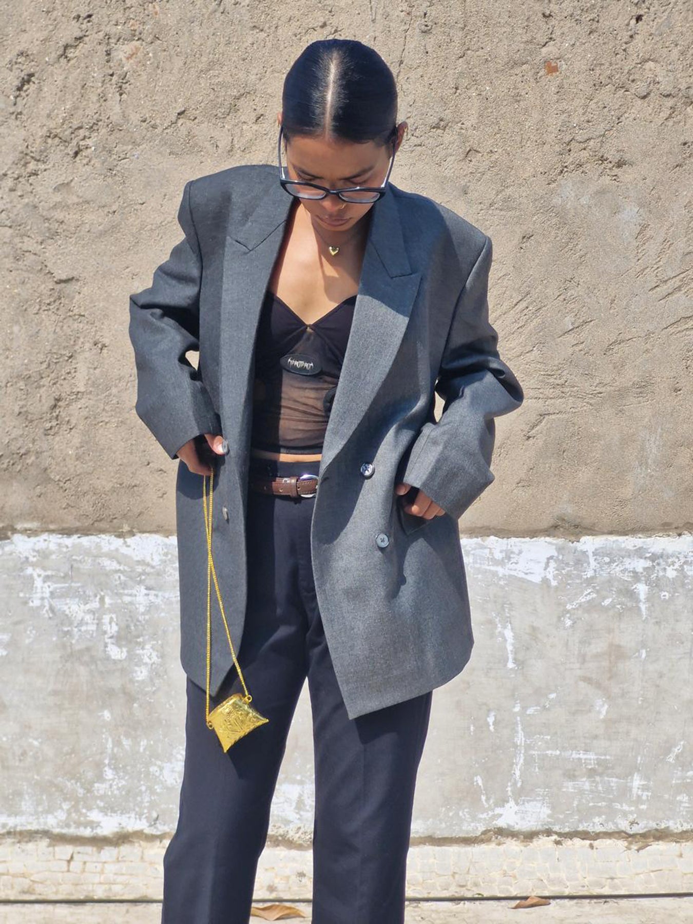 Berenice Timeless Blazer - Monochrome Majesty