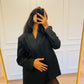 Berenice Power Blazer- Midnight Black