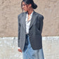 Berenice Elegant Blazer - Ash Grey Luxe